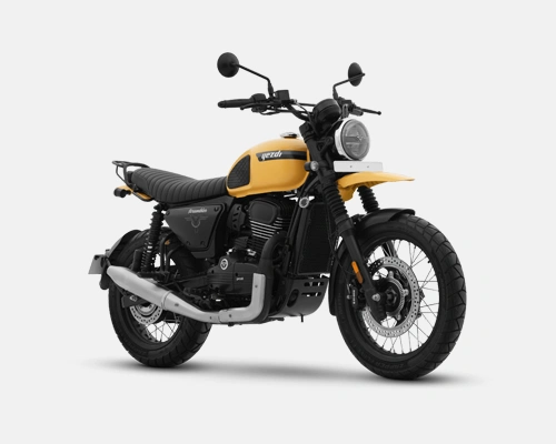 Yezdi yezdi scrambler bike available on rent in leh